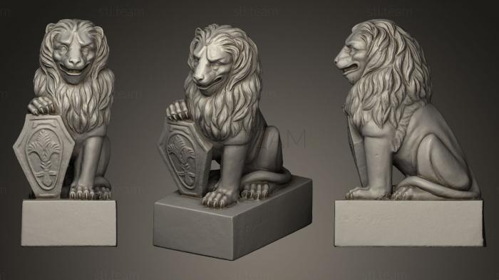 Статуэтки львы тигры сфинксы Lion
